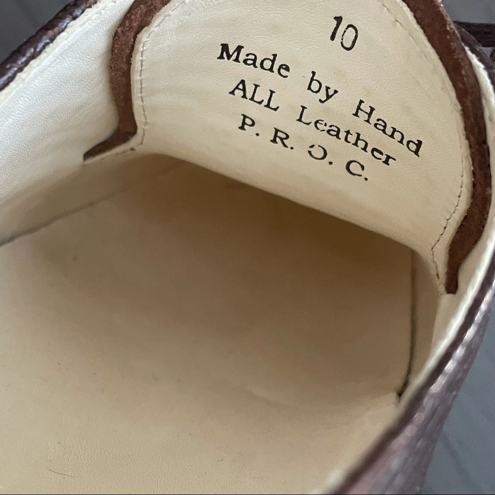 MOVING SALE! Men’s 10, Maison Forte Brown Leather Lace Ups - Picture 5 of 8